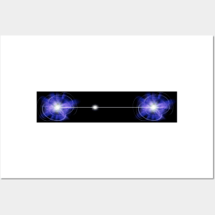 Quantum entanglement, conceptual artwork (C019/6919) Posters and Art